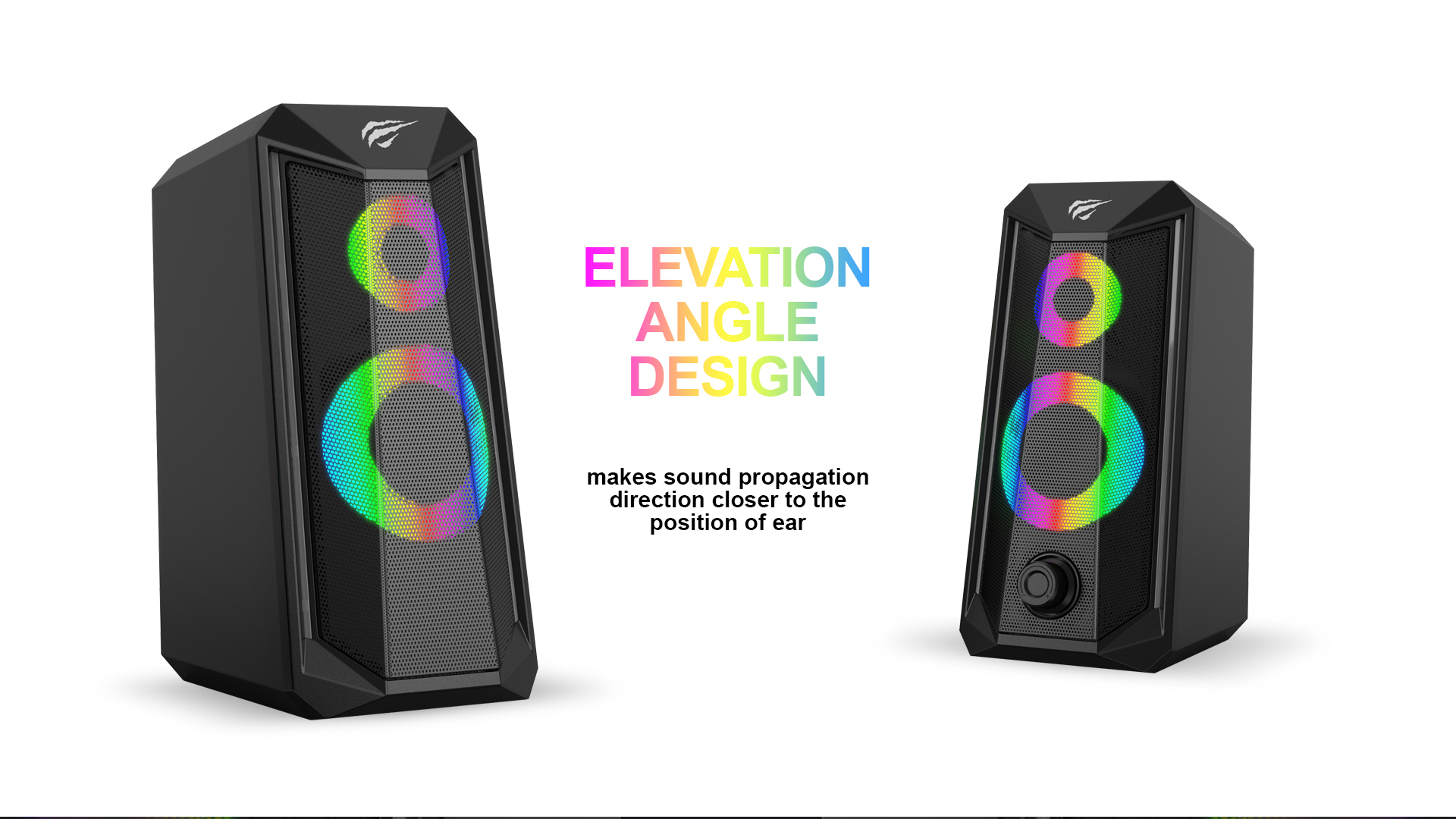 Loa Havit SK202 RGB 2.0 electronic sports speakers 4